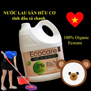SALE LỚN DỮ LUÔN !Nước Lau Sàn Hữu Cơ Bồ Hòn Tinh Dầu Sả Chanh Đuổi Muỗi Ecocare Can 4 lít