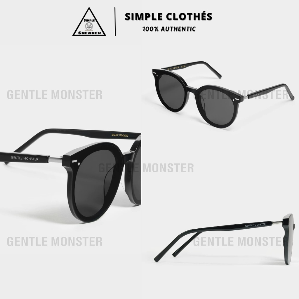 KÍNH GENTLE MONSTER 🔥CHÍNH HÃNG🔥Mắt Kính Gentle Monster  Màu Đen - SIMPLE SNEAKER