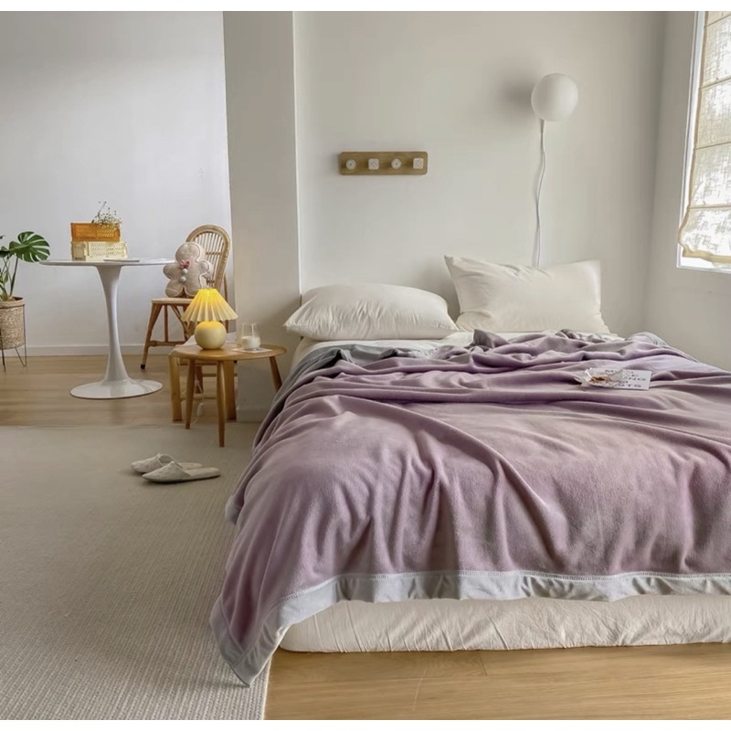 Chăn Tuyết Sợi Tơ Cho Mùa Đông Ấm Áp Nhiều Màu Sắc_ shinbedding
