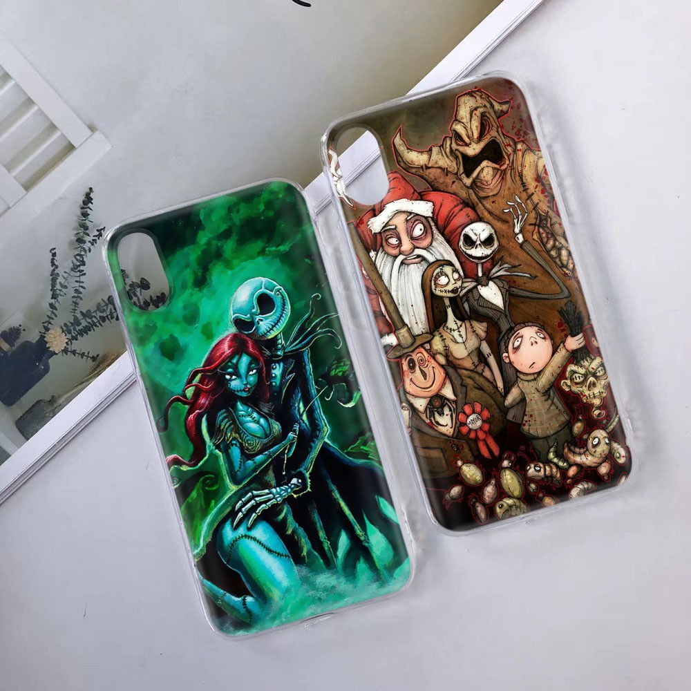 Ốp Điện Thoại Trong Suốt Họa Tiết The Nightmare Before Christmas Cho Motorola Moto G4 G5 Plus G5S G6 Z3 Play Tb134