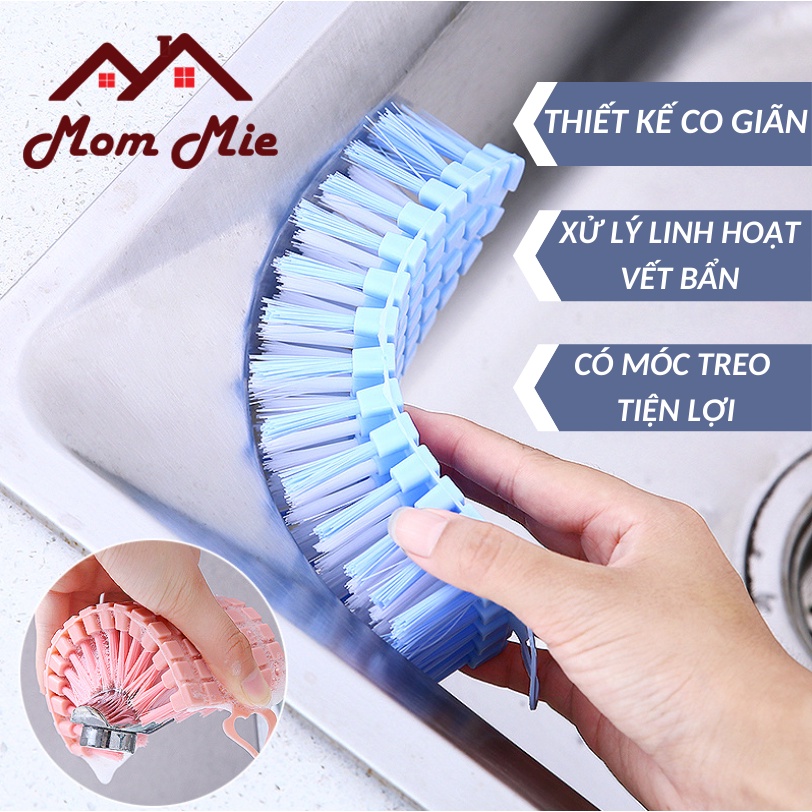 Bàn chải nhựa vệ sinh nhà cửa, giày dép co giãn, linh hoạt, đa năng - K007, K104