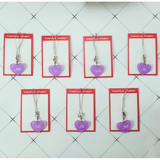 Móc treo điện thoại trái tim Bangtan