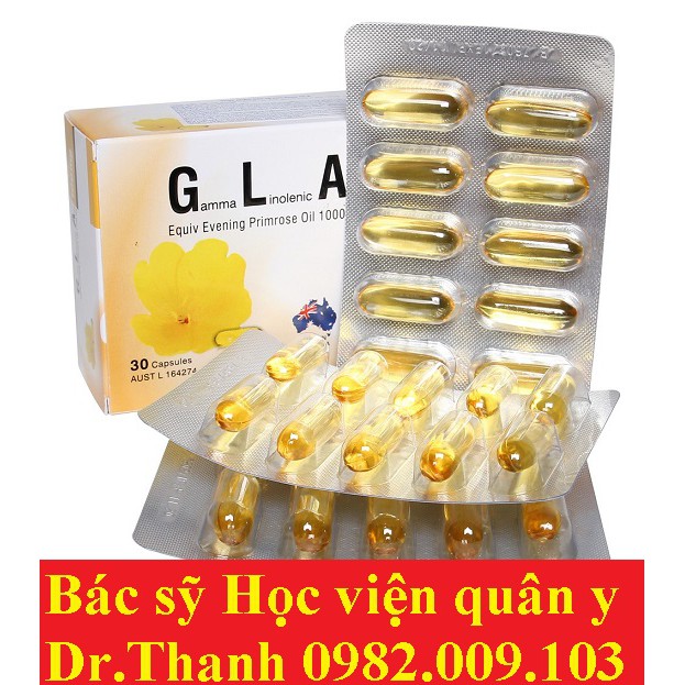 Tinh dầu hoa anh thảo GLA 100mg - Cân bằng nội nội tiết tố nữ, hàng chính hãng của Úc