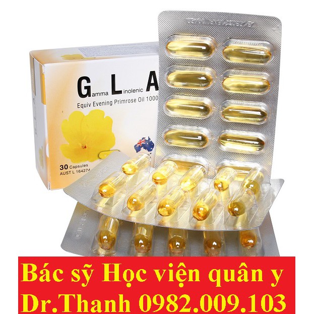 Tinh dầu hoa anh thảo GLA 100mg -Cân bằng nội nội tiết tố nữ, hàng chính hãng của Úc [Gamma Linolenic Acid] - Rồng vàng