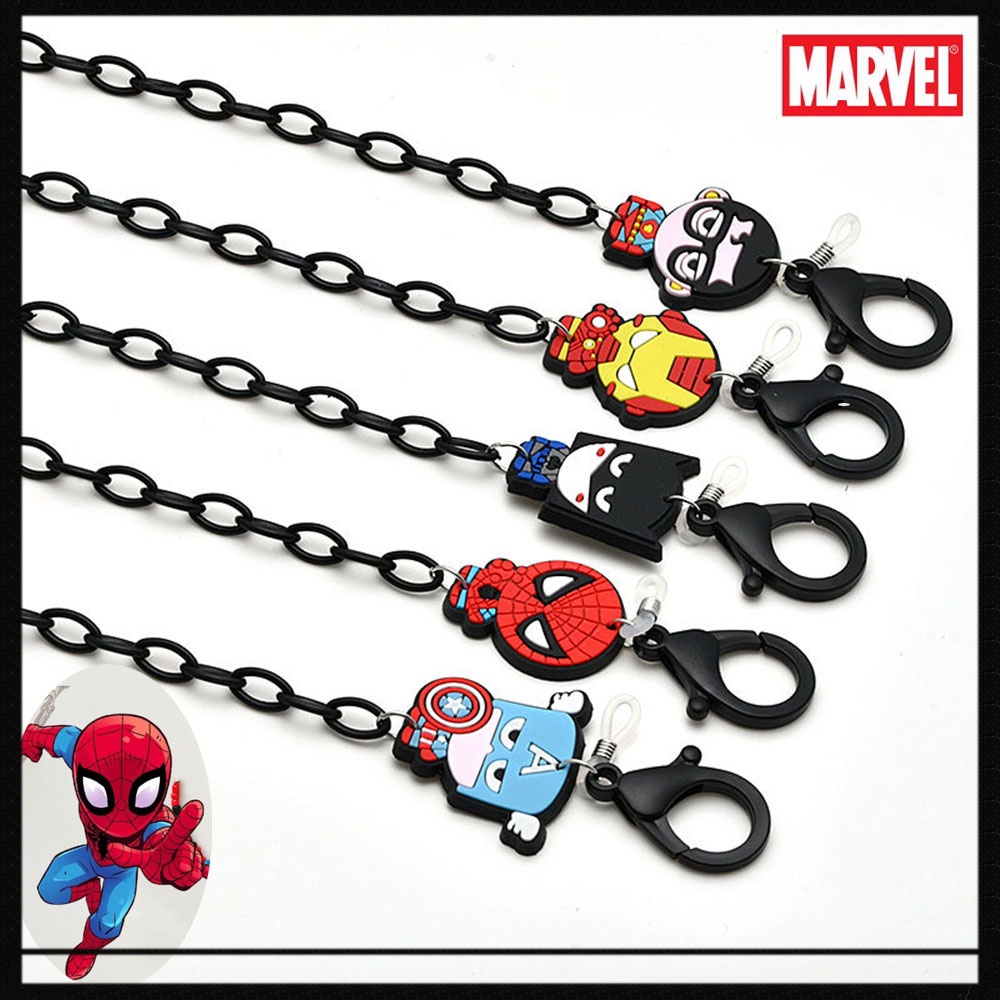 Dây Đeo Mặt Nạ Hoạt Hình Marvel Đáng Yêu Cho Nam