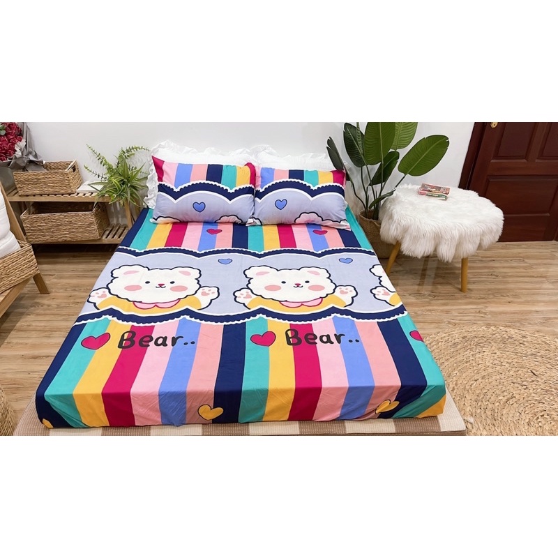 Bộ ga gối có kèm vỏ gối ôm🪴 cotton poly dễ thương mềm mịn mát có nhiều kích cỡ có cả vỏ gối ôm