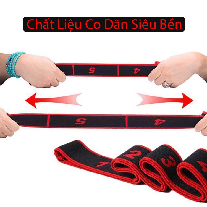 Dây kháng lực tập Yoga, dây đàn hồi tập chuyên nghiệp - D02