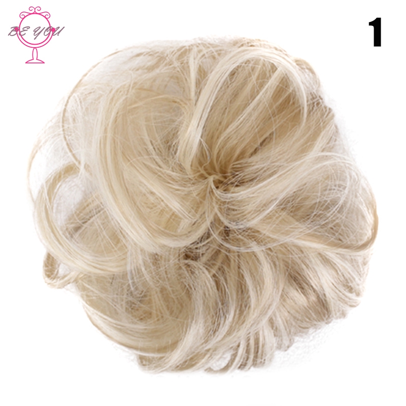 BY Easy to Wear Stylish Hair Scrunchies Naturally Messy Curly Bun Hair Extension