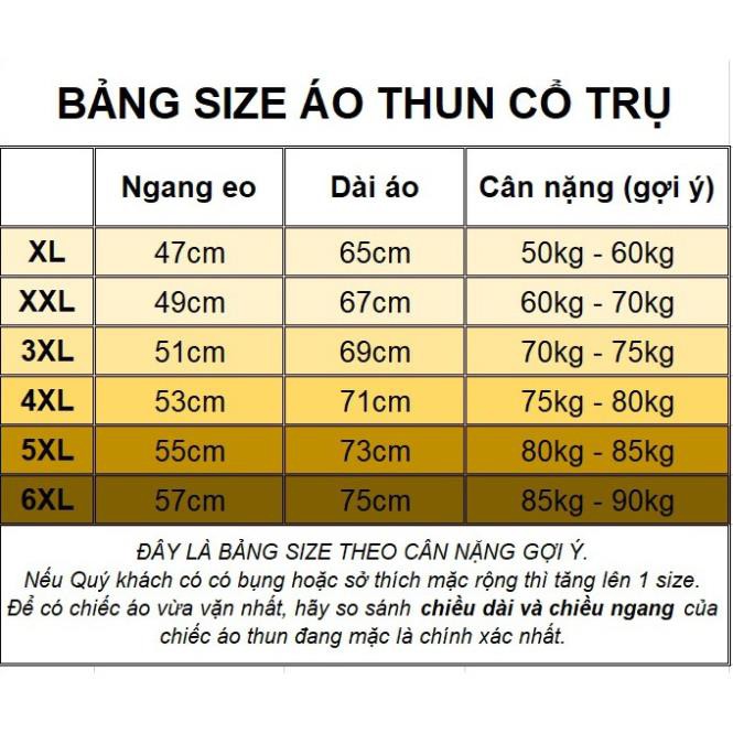 Áo thun nam, áo phông có cổ bigsize từ 45kg đến gần 90kg - NH Shop  ཾ