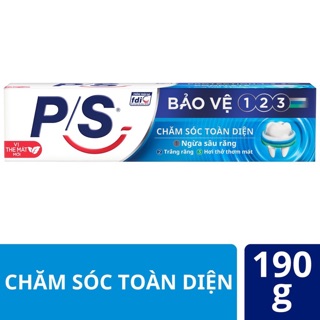 💥SALE HÀNG TẾT 💥Kem đánh răng P/S Bảo Vệ 123 Chăm Sóc Toàn Diện 190g