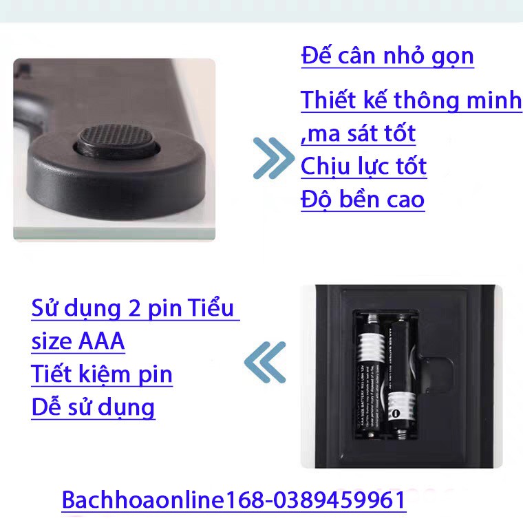 Cân Điện Tử Cân Sức Khỏe Cân Gia Đình Chuẩn xác cao.