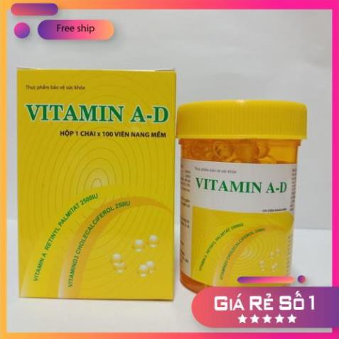VITAMIN A-D LỌ 100 VIÊN Phương Đông