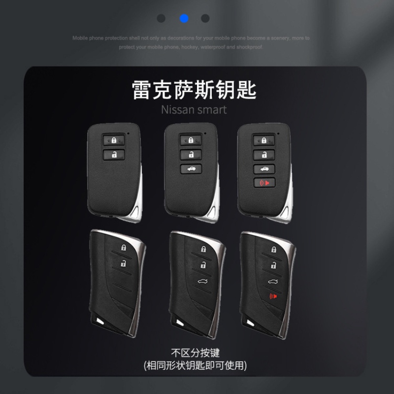 Ốp Chìa Khóa Thông Minh Bằng Hợp Kim Cao Cấp Cho Xe Hơi Lexus Rx300 Rx450h Es250 Nx200 Lx570 Is300