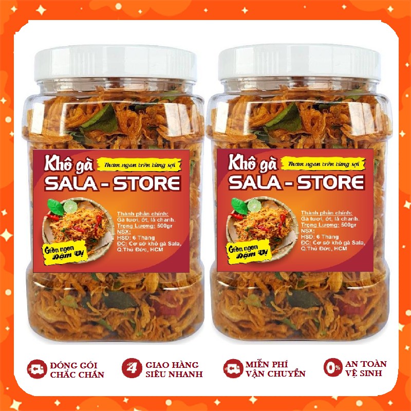 [Mã GROSALE2703 giảm 8% đơn 250K] 1KG KHÔ GÀ LÁ CHANH LOẠI NGON CÓ GIẤY CHỨNG NHẬN ATVSTP