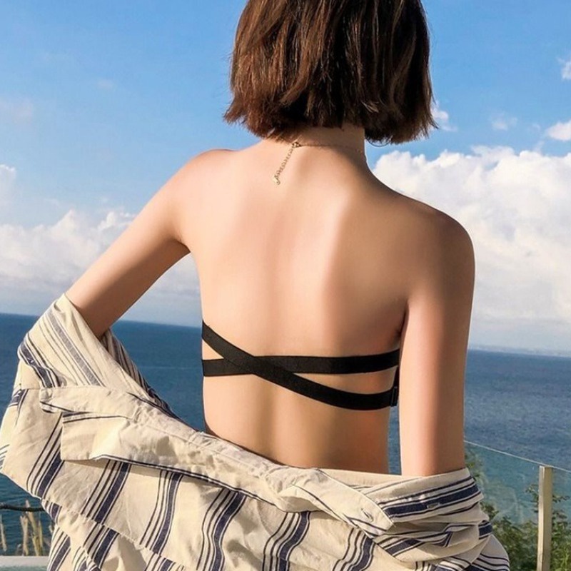 Áo Ngực Không Dây Màu Sắc Trơn