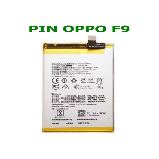 PIN OPPO F9