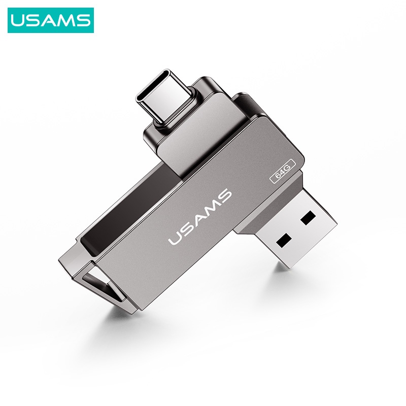Usams Ổ Đĩa USB 2 Trong 1 Tốc Độ Cao 16G 32GB 64GB 128GB 256G Cho Điện Thoại / Máy Tính Bảng / Laptop