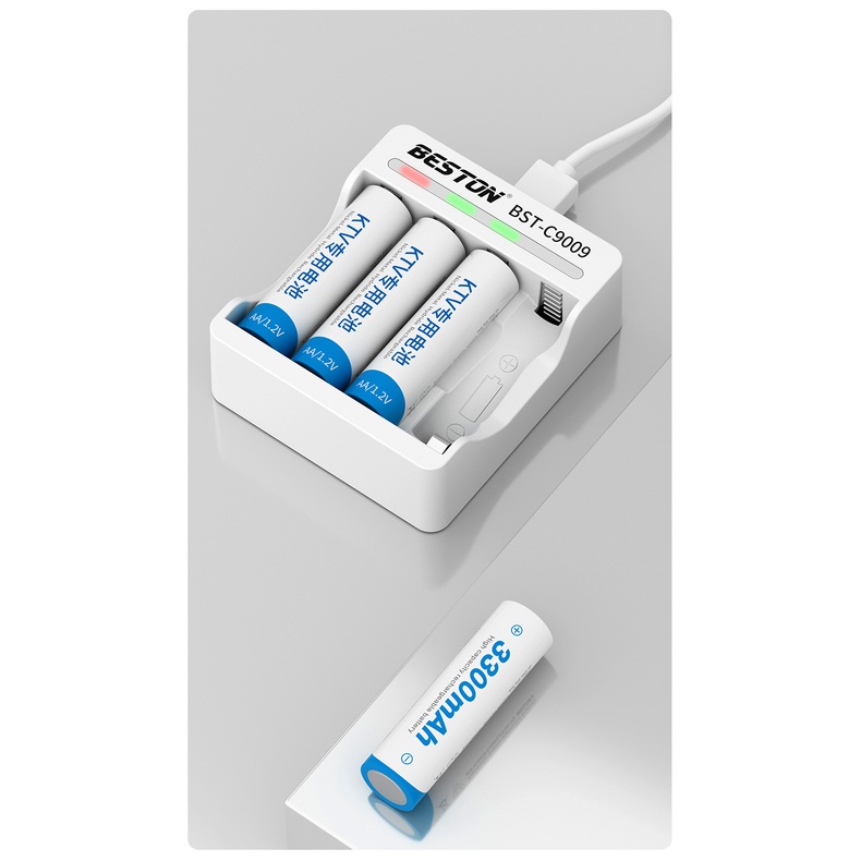 Pin Sạc AA Beston KTV3300mAh Siêu Bền 1.2V Dùng Thay Thế Cho Pin 1.5V Sử Dụng Thiết Bị Điện Tử, Micro, Đồng Hồ..