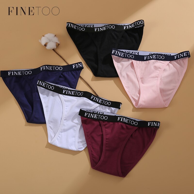 1/ 2 Quần lót FINETOO vải cotton co giãn quyến rũ dành cho nữ