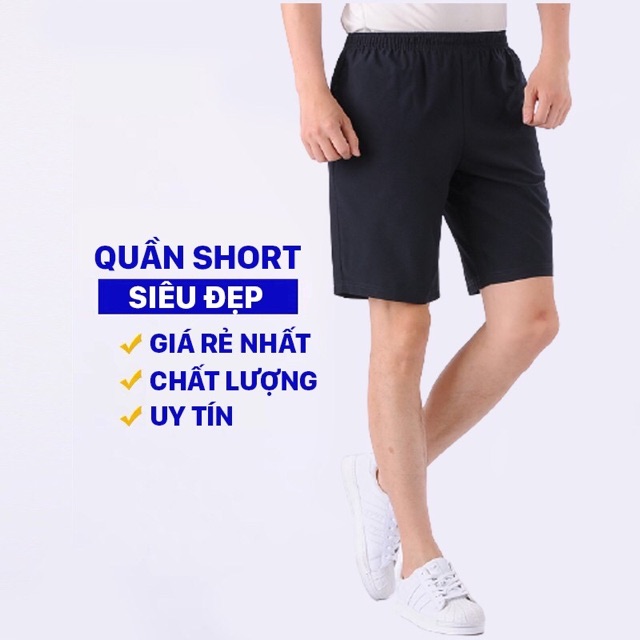 Quần đùi nam thể thao QĐ01, quần mặc nhà vải gió siêu mát TH STORE