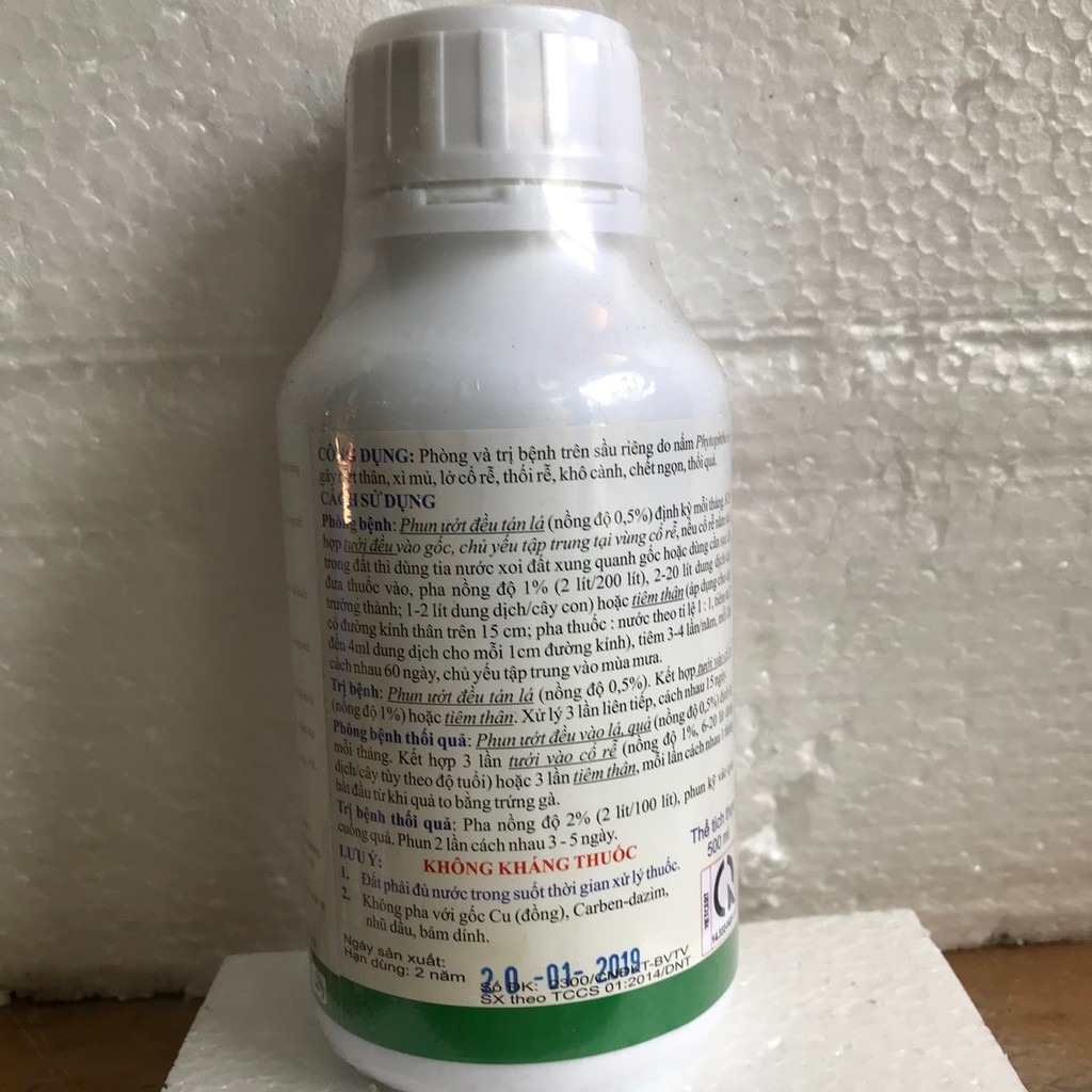 Trừ Vàng Lá Thối Rễ, Nứt Thân Xì Mủ Agri Fos Chai 500ml