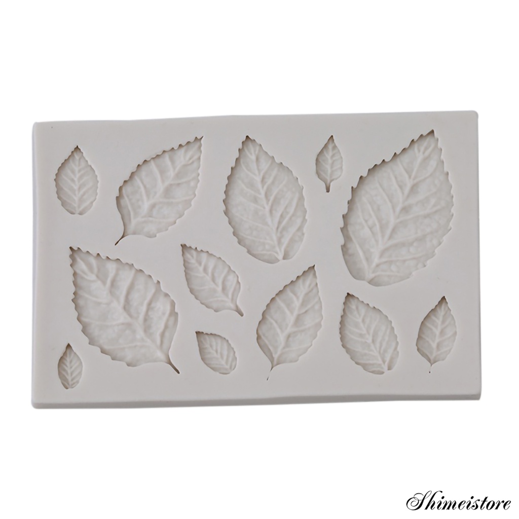 Khuôn Silicone Làm Bánh Hình Chiếc Lá Chịu Nhiệt Tốt Tiện Dụng