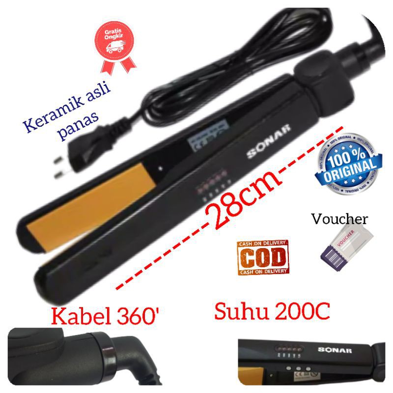 Máy Kẹp Tóc Sonar Sn 732 Với Nhiệt Độ Bằng Gốm 01-060-sn Chất Lượng Cao