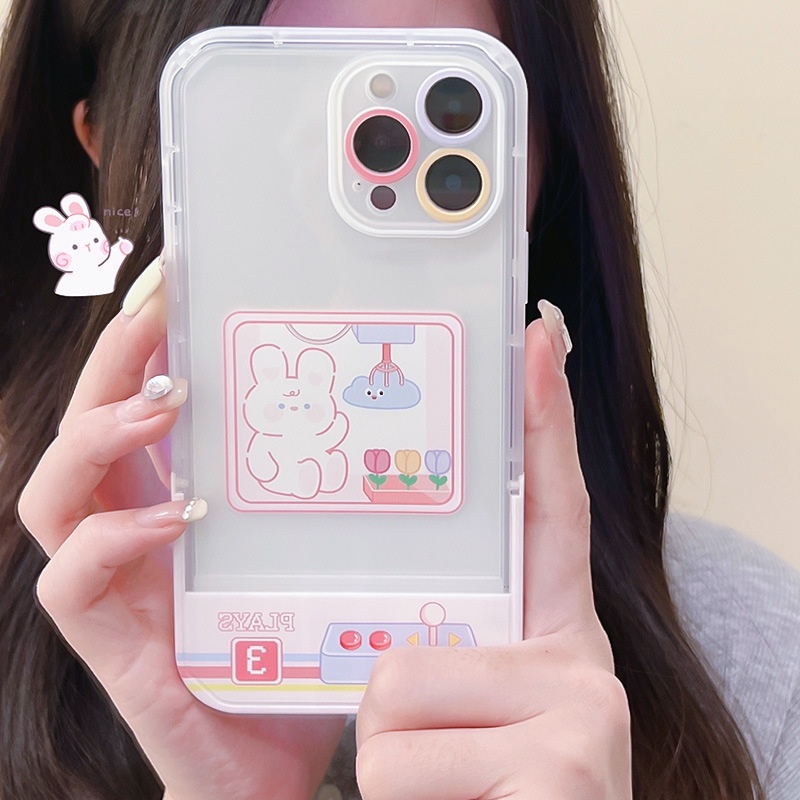 Ốp lưng iphoneỐp Điện Thoại  Kèm Giá Đỡ Tàng Hình Họa Tiết Hoạt Hình Dễ Thương Cho iphone 14 / 13Pro 12 / xs / 6 / 7 / 8PLUSDinuo case