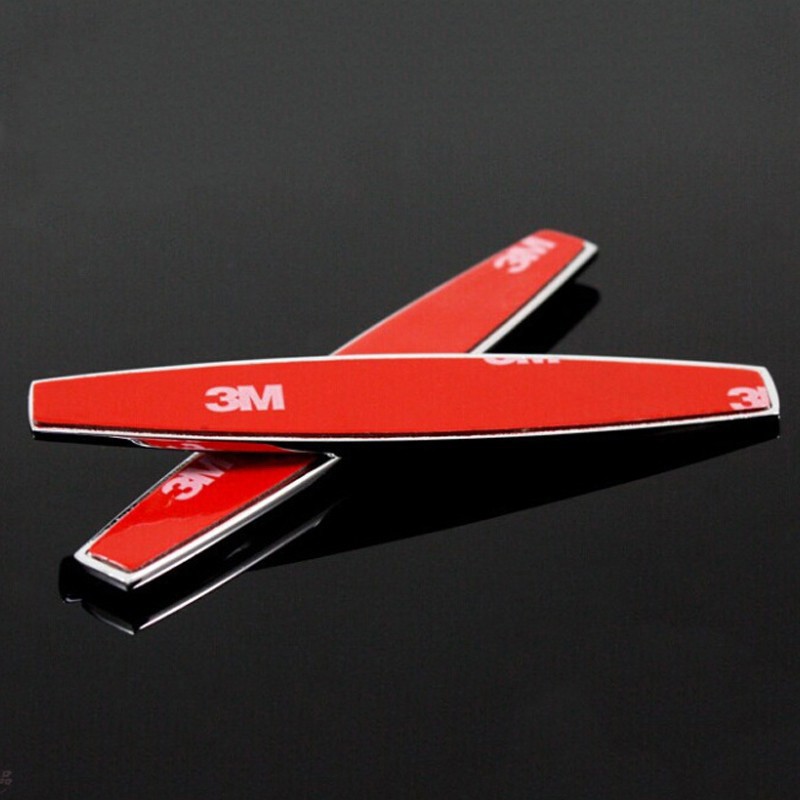 Set 2 miếng dán logo Honda bằng kim loại trang trí cho xe hơi tiện dụng