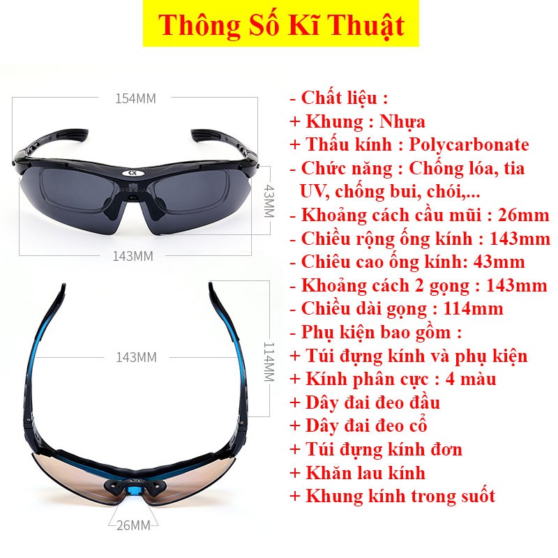 Kính phân cực đổi màu đi ngày và đêm kiểu dáng thể thao  thích hợp đi đạp xe , câu cá, hoạt động dã ngoại PK-41