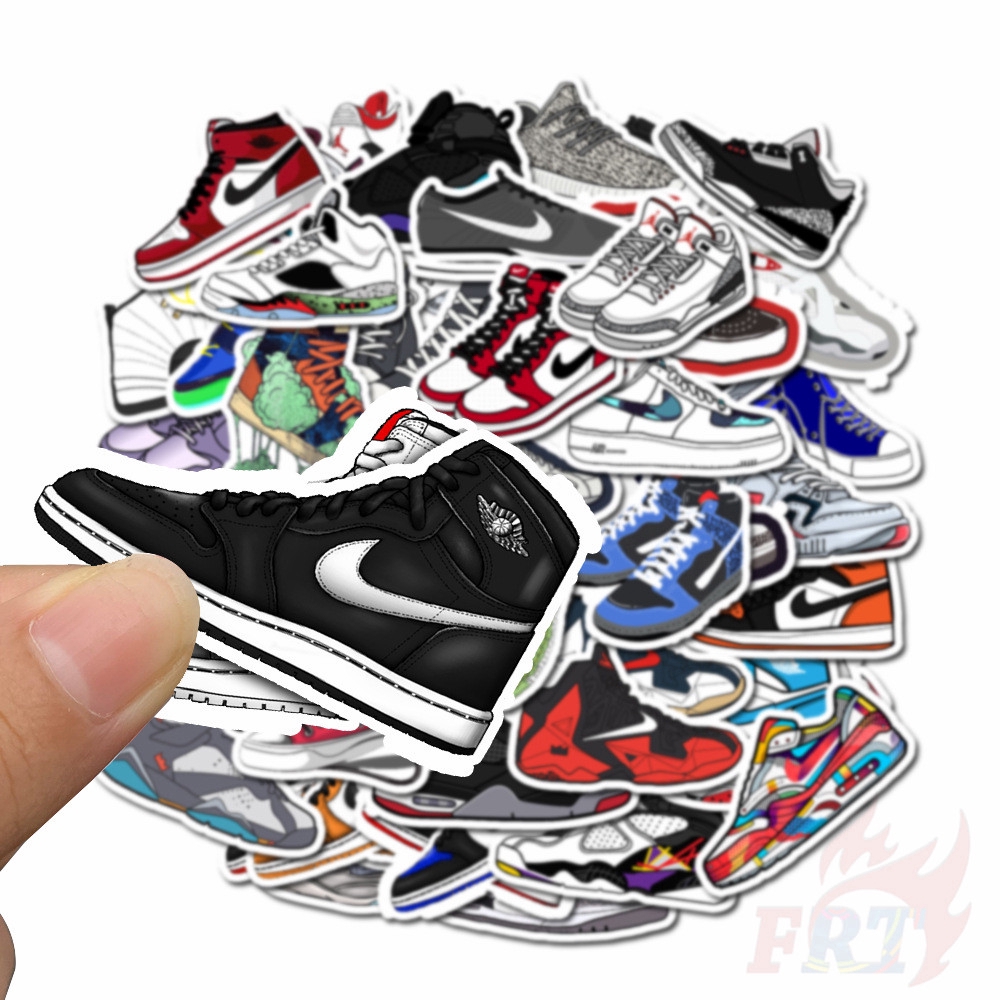 ❉ Sports Shoes - Fashion Brand Series 01 Stickers ❉ 50Pcs/Set DIY Luggage Laptop Skateboard Doodle Stickers