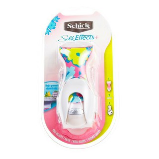 Bộ 1 cán và 2 lưỡi dao cạo dành cho nữ schick silk effect 2s & 1 vỉ 3 dao