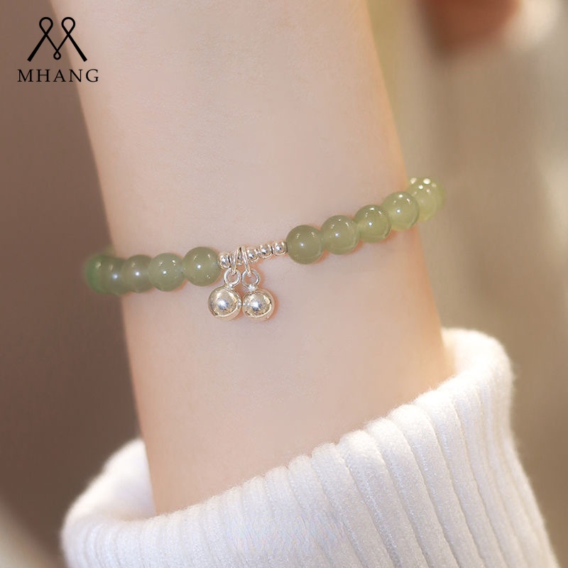 Vòng Tay Chuỗi Hạt Màu Xanh Lá Ngọc Thanh Lịch