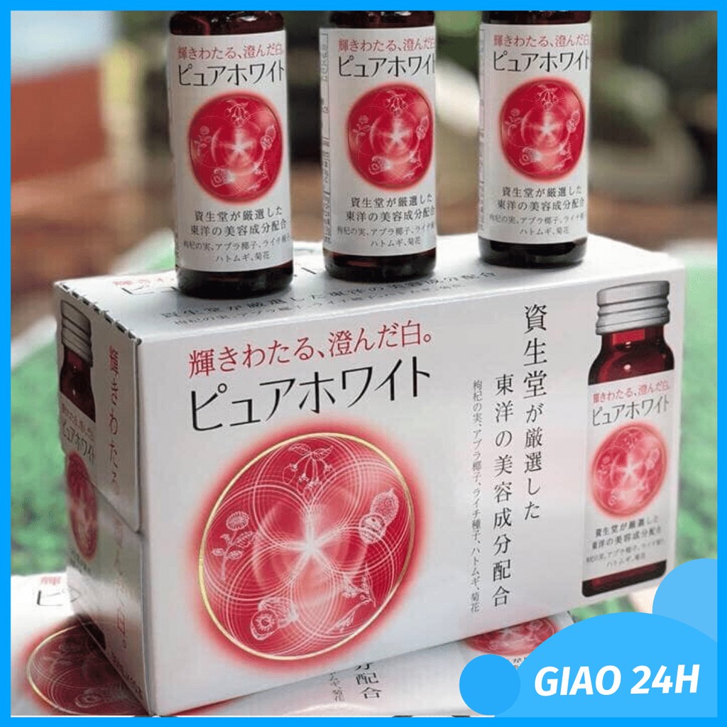 [HOT] Nước uống trắng da Shiseido Pure White Nhật Bản 10 lọ | BigBuy360 - bigbuy360.vn