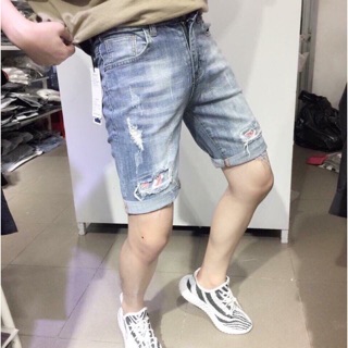 Quần SHORT jean nam _ thời trang rách _ xước