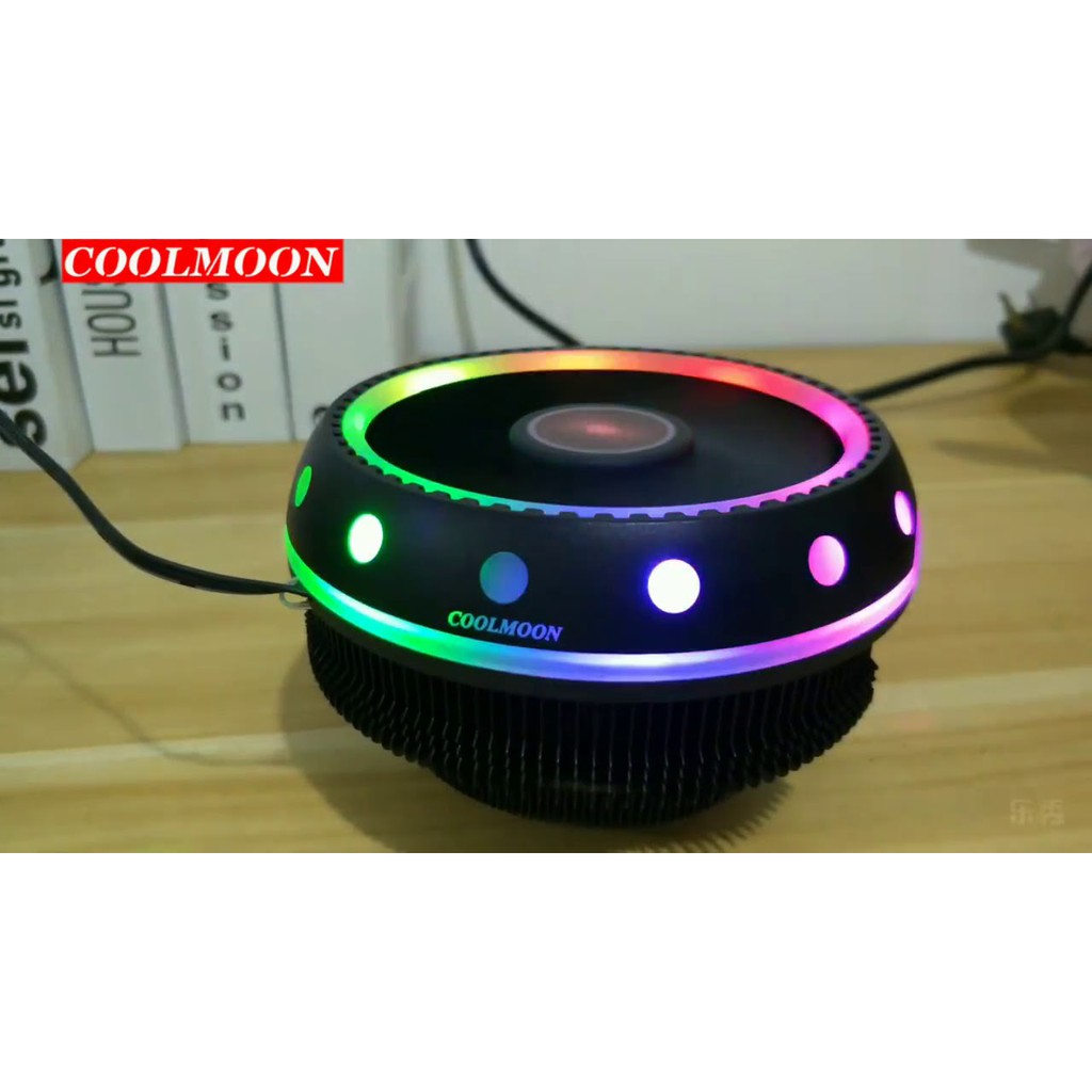 QUẠT TẢN NHIỆT CPU COOLMOON UFOX LED RGB