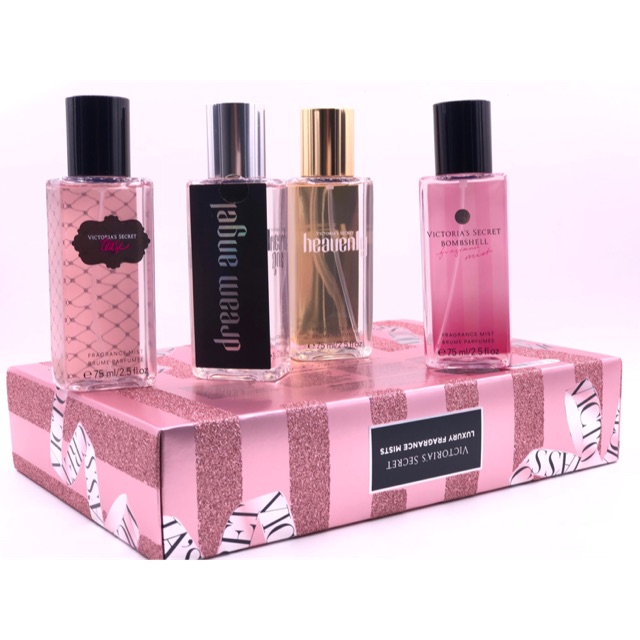 Set 4 chai nước hoa xịt toàn thân Victoria’s Secret 75ml x 4 chai