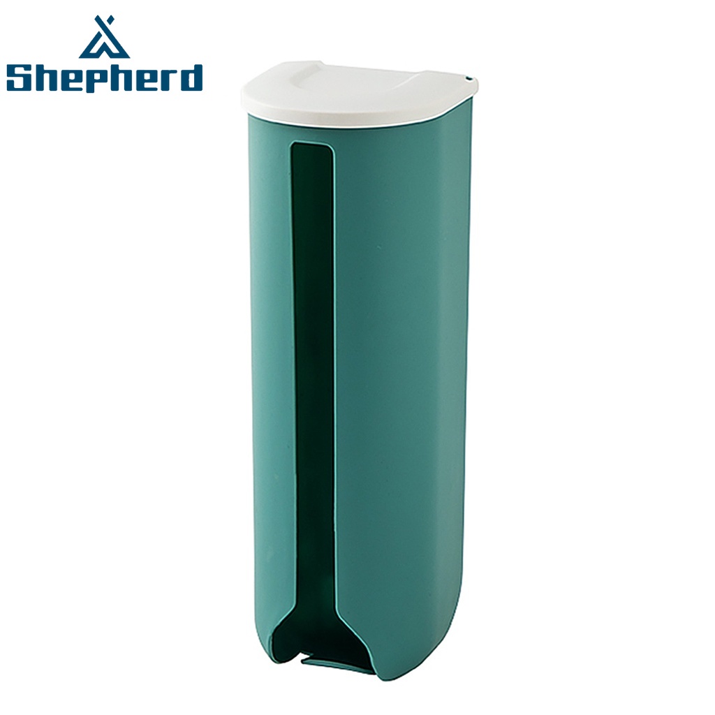 Hộp đựng túi rác SHEPHERD dán tường bằng nhựa không cần khoan lỗ sức chứa lớn tiện lợi