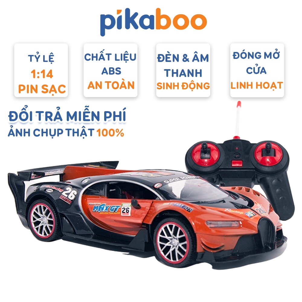 Ô tô điều khiển từ xa Pikaboo xe đồ chơi chạy pin điện cao cấp tốc độ cao thumbnail