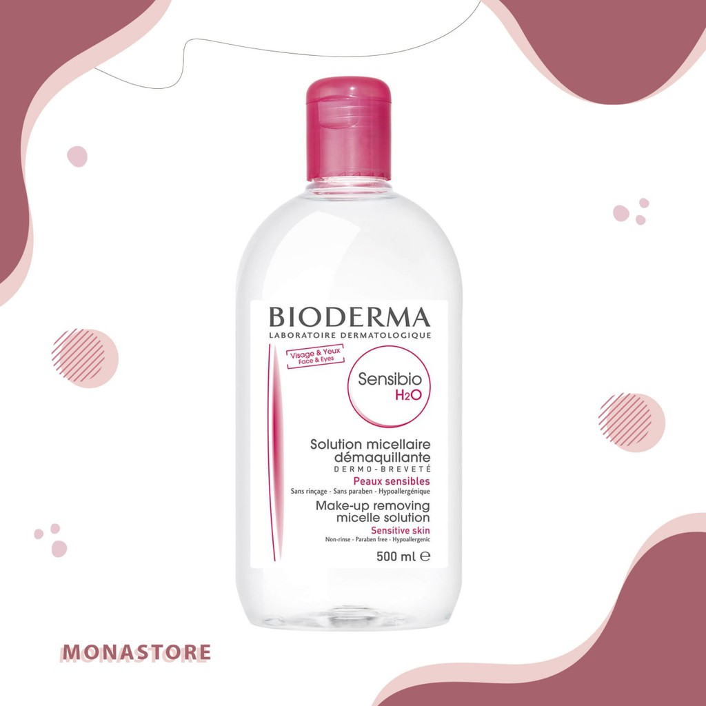 Nước tẩy trang Bioderma Sensibio / Clrealine của Pháp 500ml