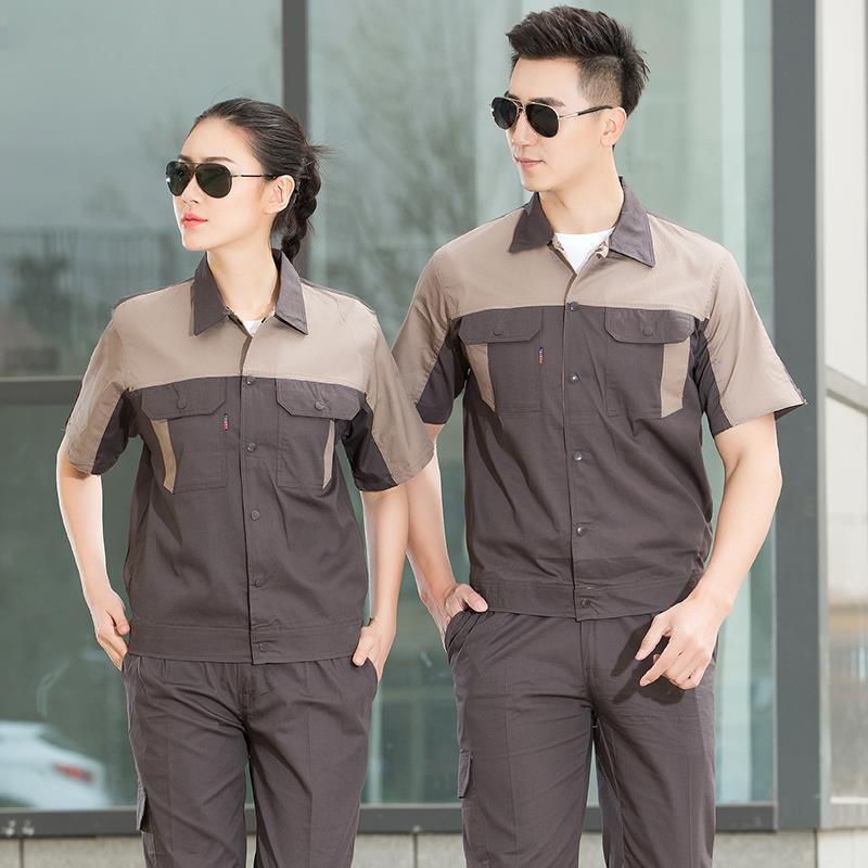Áo khoác bảo hộ lao động tay ngắn bằng Cotton PPE đơn giản chất lượng cao cho nam và nữ