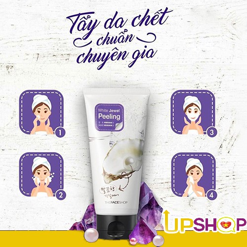 Tẩy da chết Smart Peeling White Jewel ngọc trai dưỡng sáng 120ml