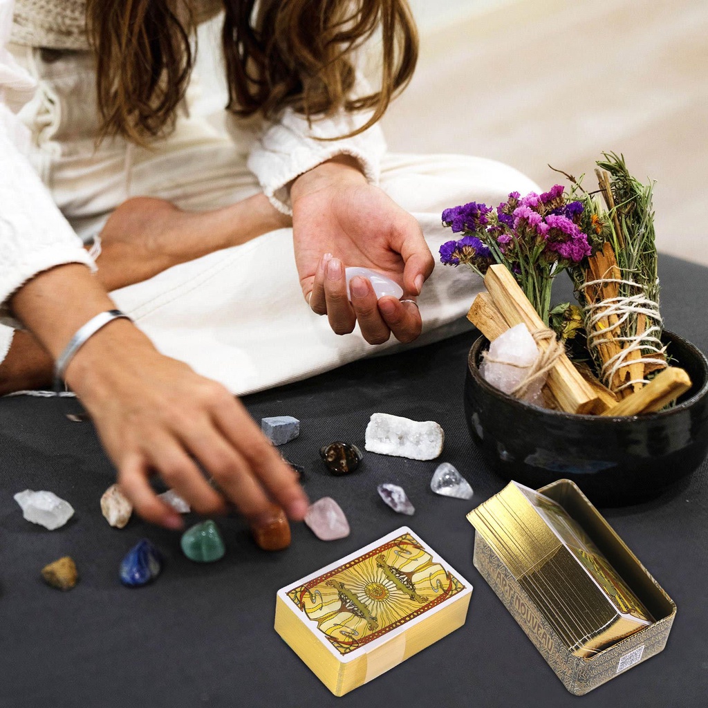 Bộ Bài Tarot 78 Lá Kèm Sách Hướng Dẫn Cho Người Mới Bắt Đầu