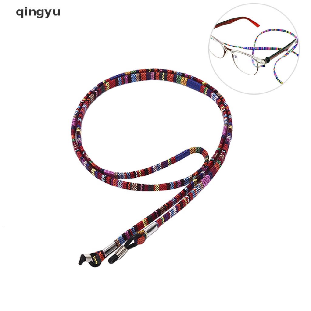 Qyvn Eyewear Spectacle Sun Glasses Neck Cord Sunglasses Chain Strap Sports Colorful Jelly