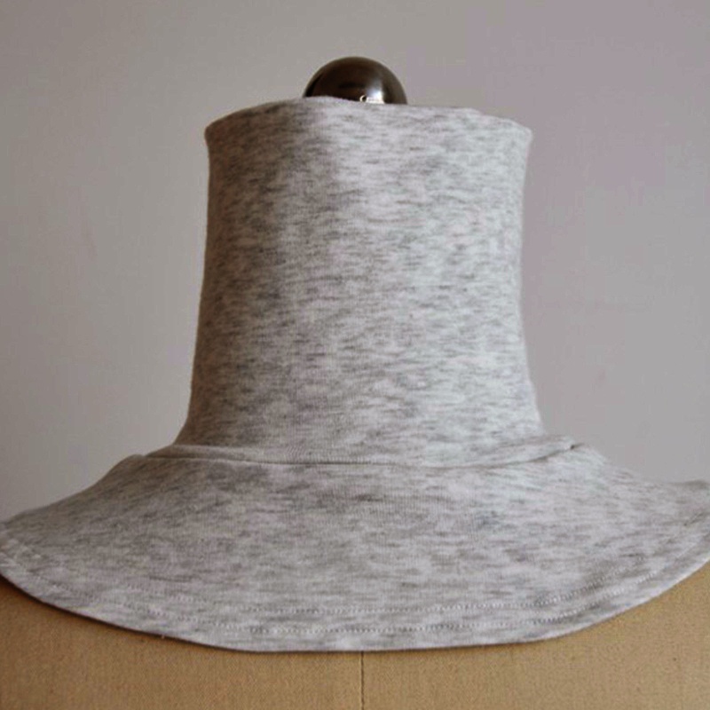 Cổ Áo Giả Bằng Cotton Màu Trơn Có Thể Tháo Rời Cho Nam Nữ