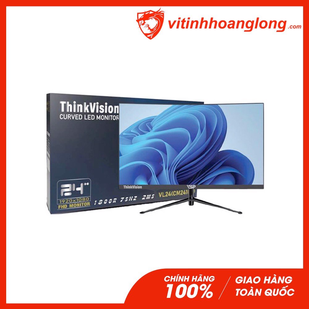 Màn hình máy tính VSP 24 Inch Cong VL24  FHD 75Hz