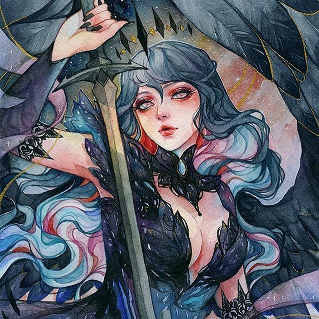 Bộ Tranh Sơn Dầu 40x50cm Tự Làm Hình Cô Gái Nhiều Màu Sắc Trang Trí Nhà Cửa Tiện Dụng Kèm Phụ Kiện