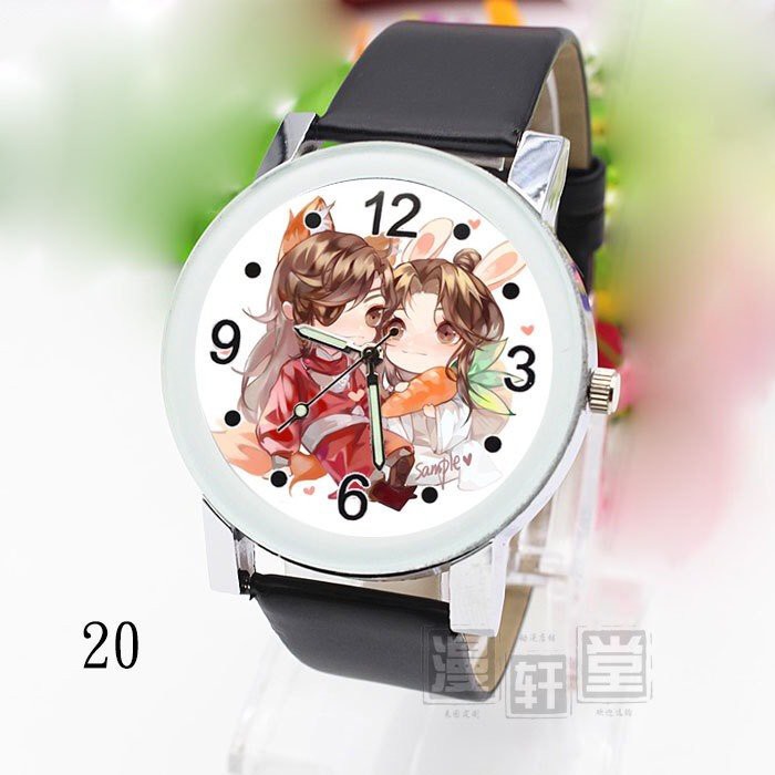 Đồng hồ đeo tay nam nữ in hình THIÊN QUAN TỨ PHÚC Mặc Hương Đồng Khứu Tạ Liên Hoa Thành đam mỹ anime chibi xinh xắn