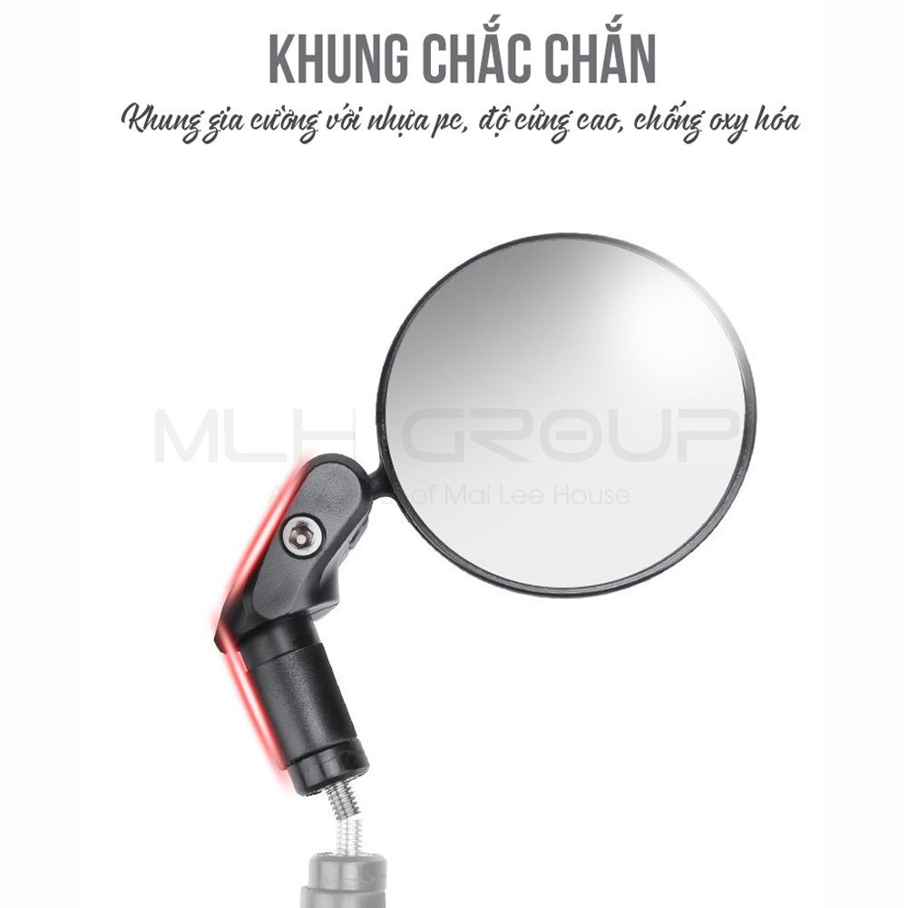 Gương chiếu hậu xe đạp xoay 360 độ giúp lái xe an toàn cho xe đạp thể thao địa hình MTB  MLH