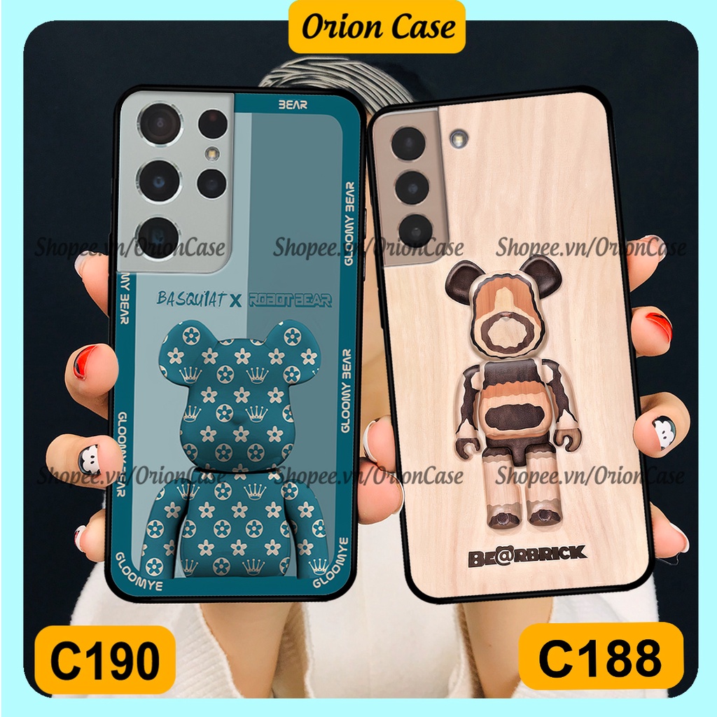 Ốp lưng Samsung S21 - S21 FE - S21 Plus - S21+ / S21 Ultra in hình bearbrick 3D thời trang, cá tính. ốp chống sốc